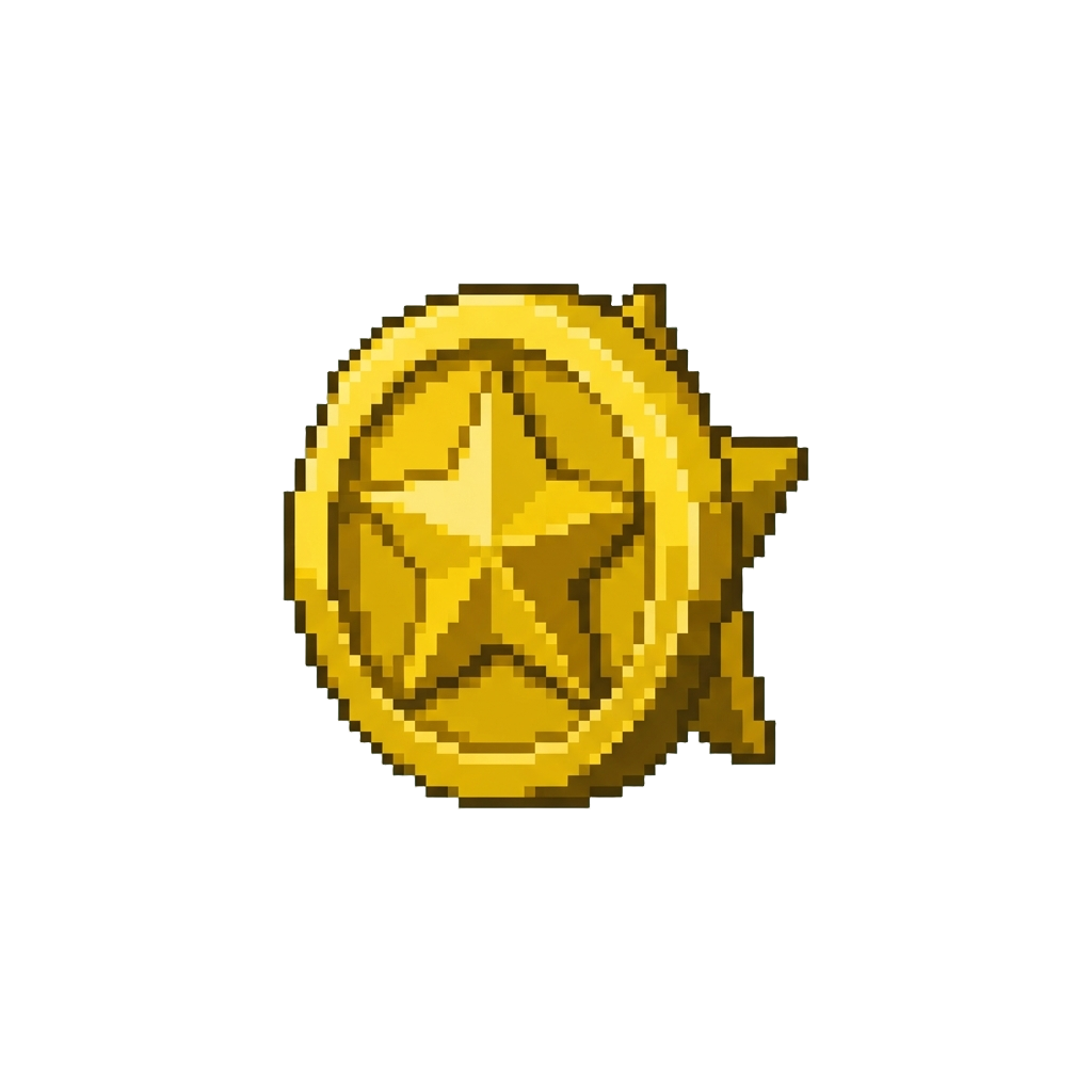 A Spinning Star Coin