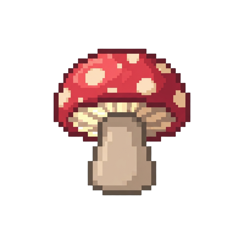 A Giant Glowing Super Mushroom