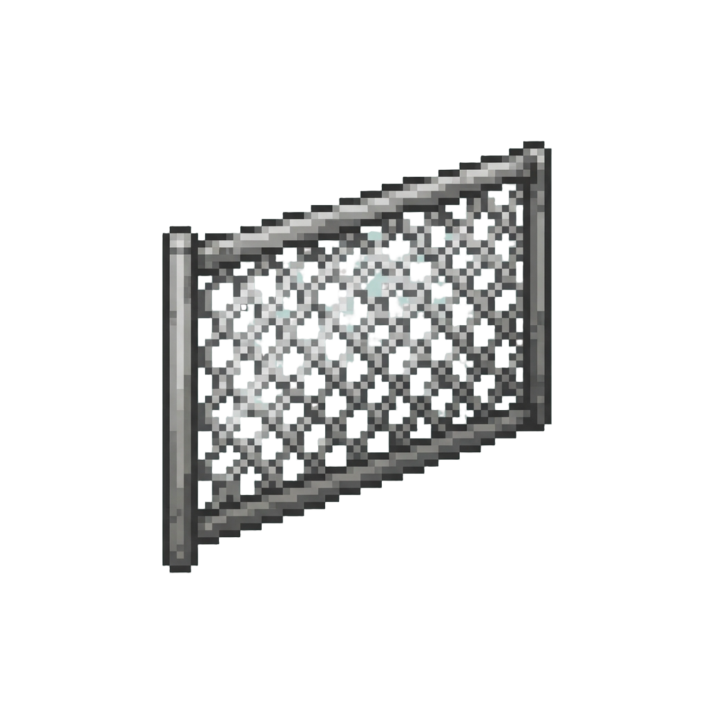 A Chain-link Alley Fence