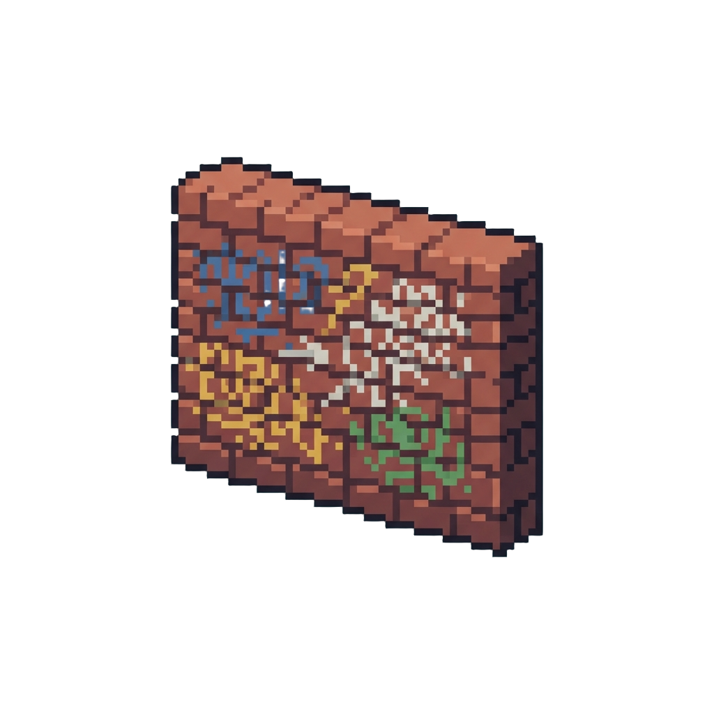 A Dead-end Brick Wall Covered in Graffiti