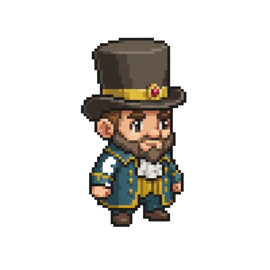 A Munchkin Mayor in a Tall Top Hat