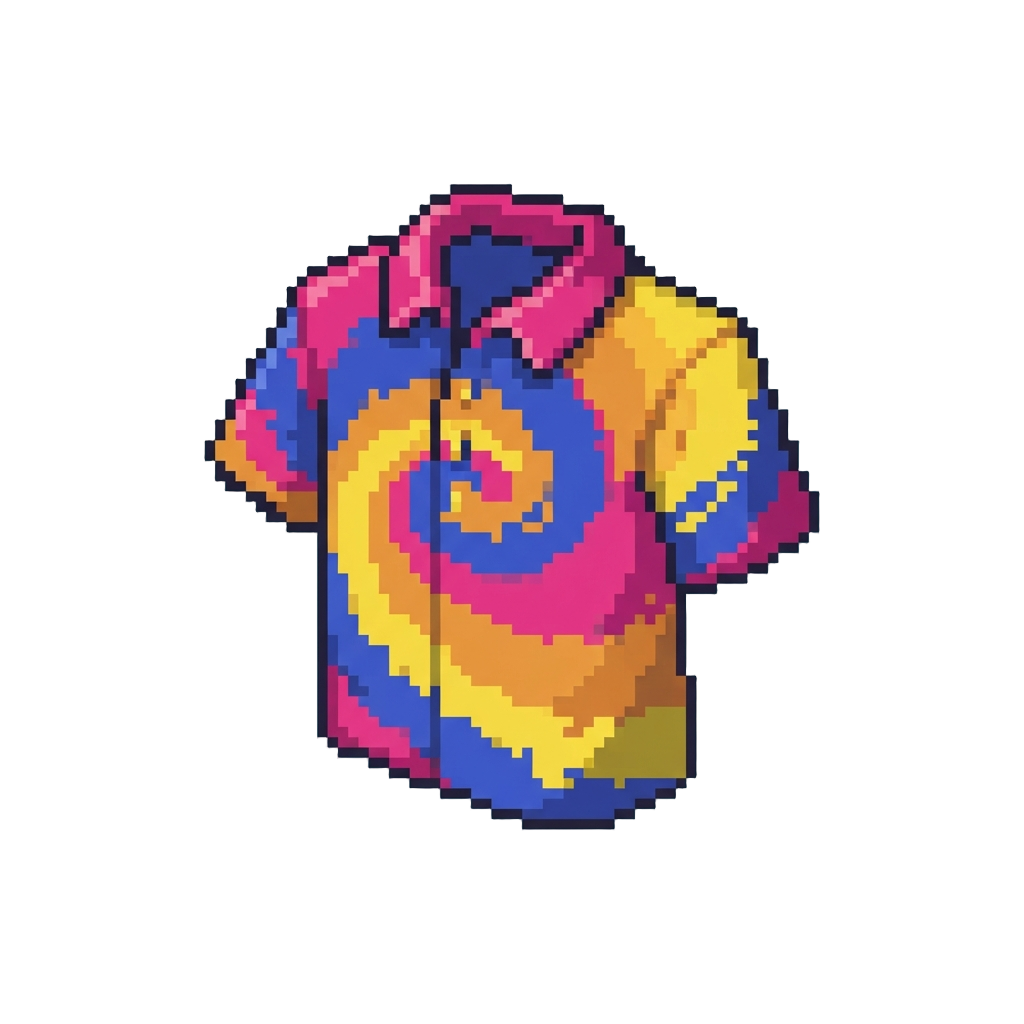 A Cool Tie-dye Summer Shirt