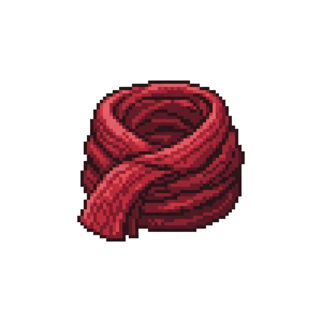 An Absurdly Long Scarf Wrapped Twenty Times