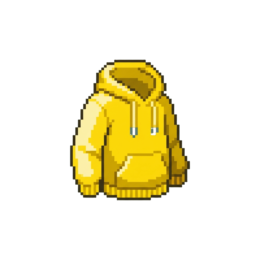 A Bright Yellow Street-style Hoodie