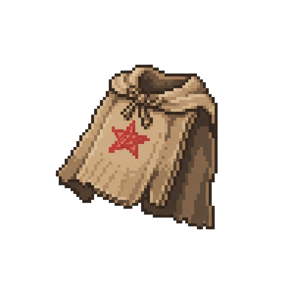 A Miniature Cardboard Superhero Cape