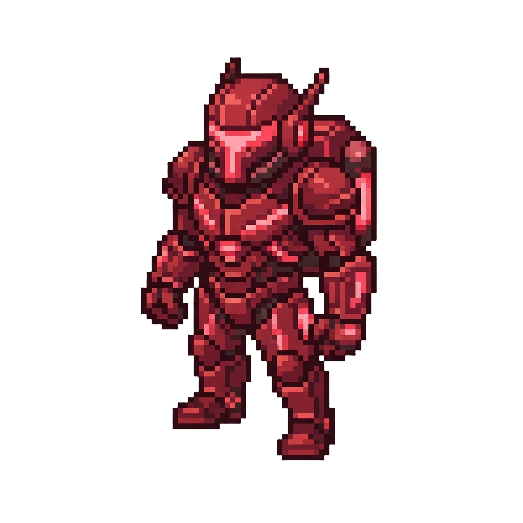 A Ruby Plasma Battle Suit