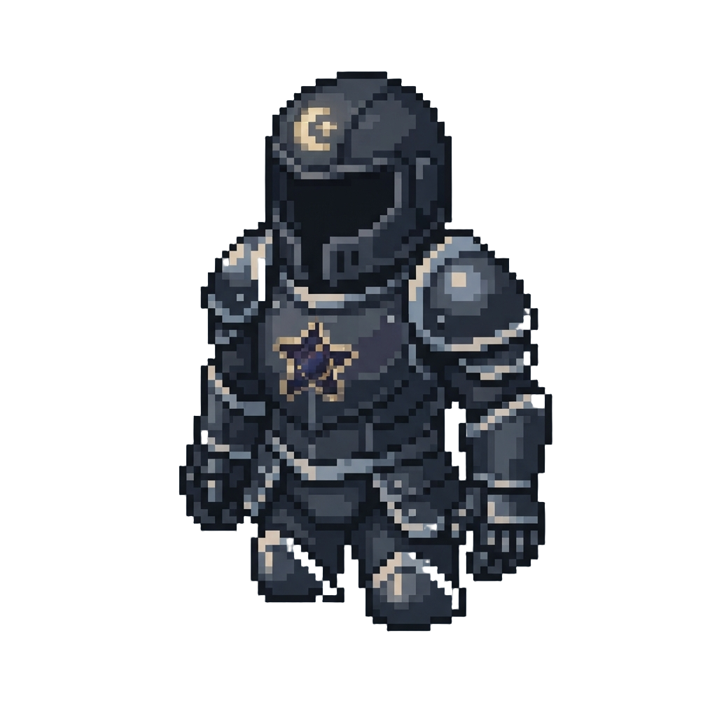 A Dark Eclipse Star Suit