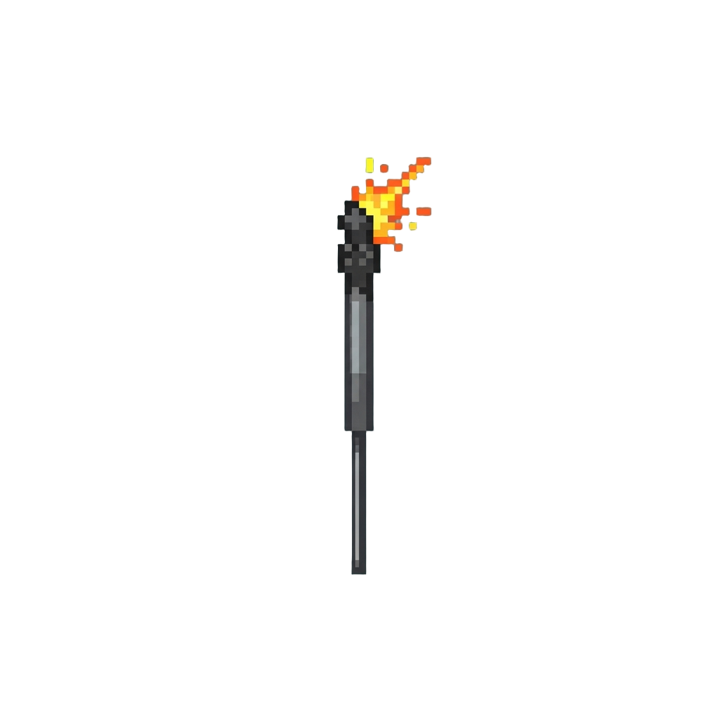 A Solitary Sputtering Sparkler Fizzling Out at the Stage Edge