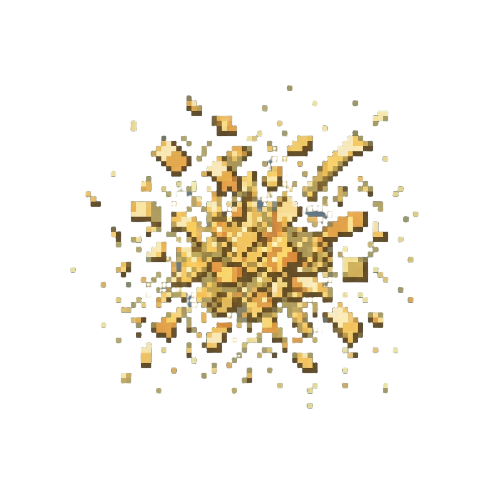 A Golden Confetti Explosion Raining Glitter Across the Stage