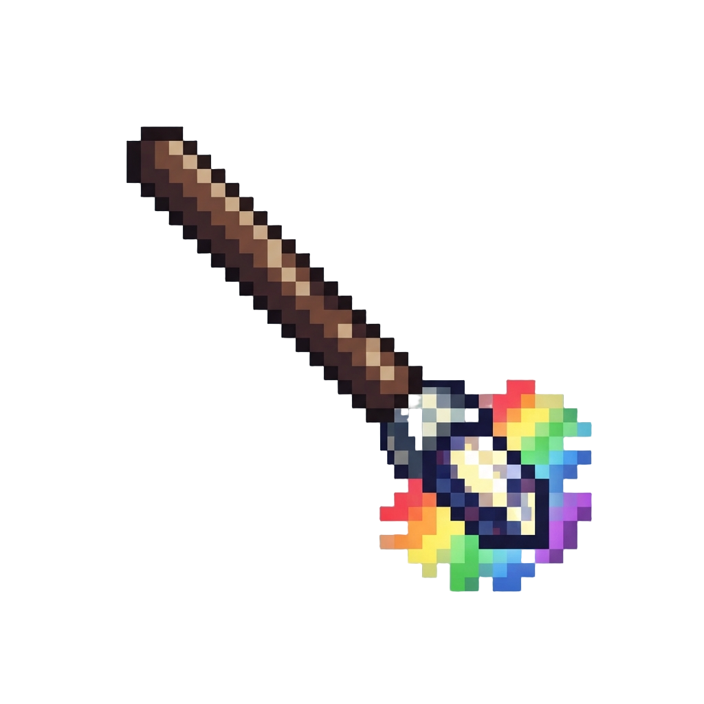 A Glowing Rainbow Light Wand