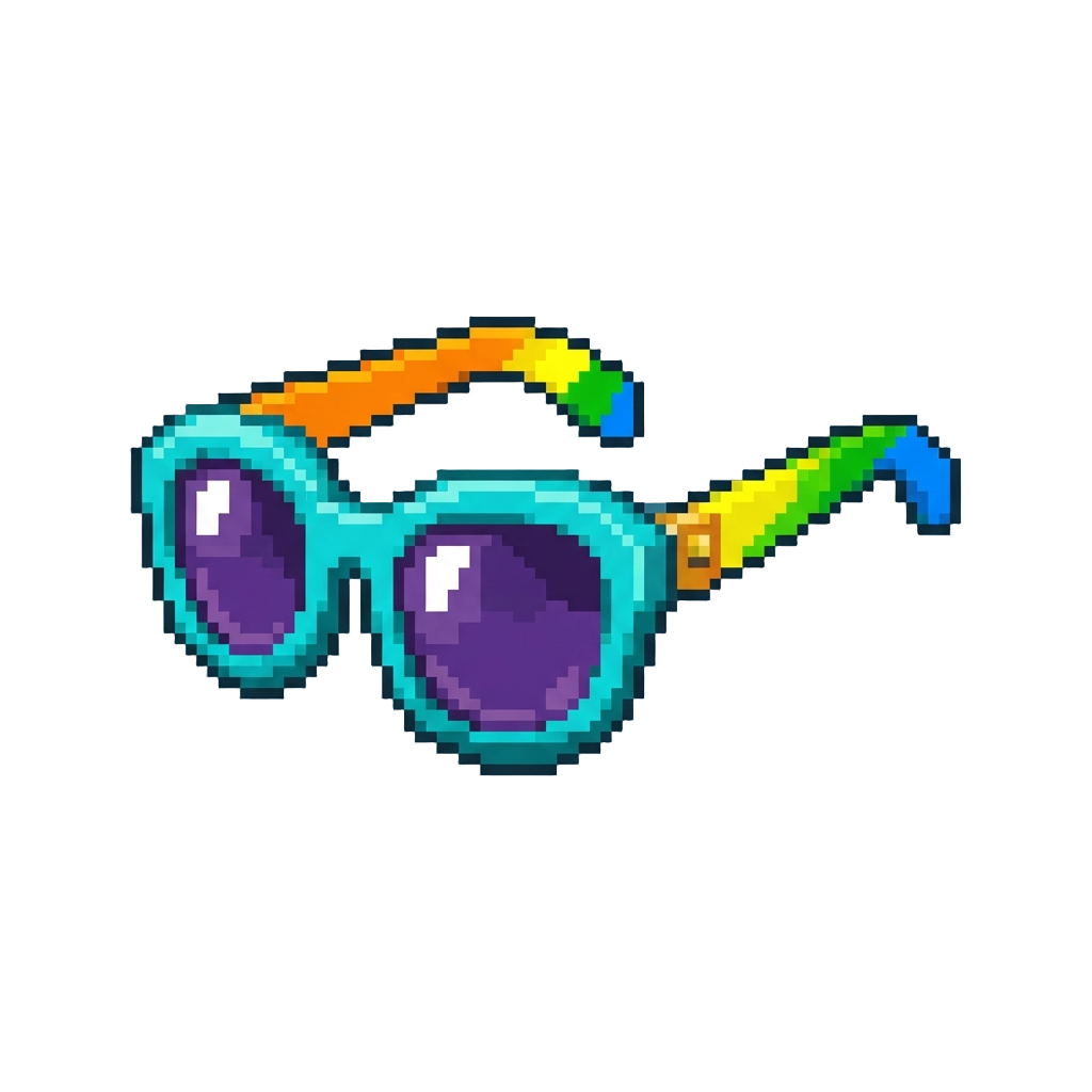 Giant Oversized Colorful Sunglasses