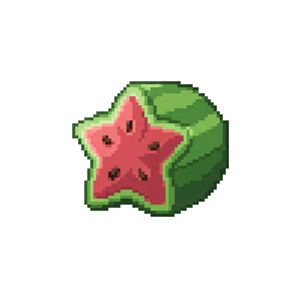 A Giant Star-cut Watermelon Wedge
