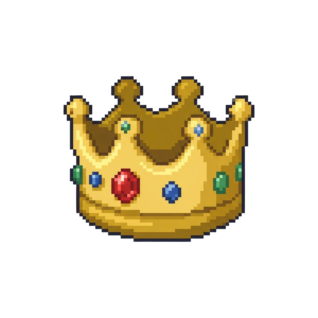 A Shiny Inflated Golden Crown