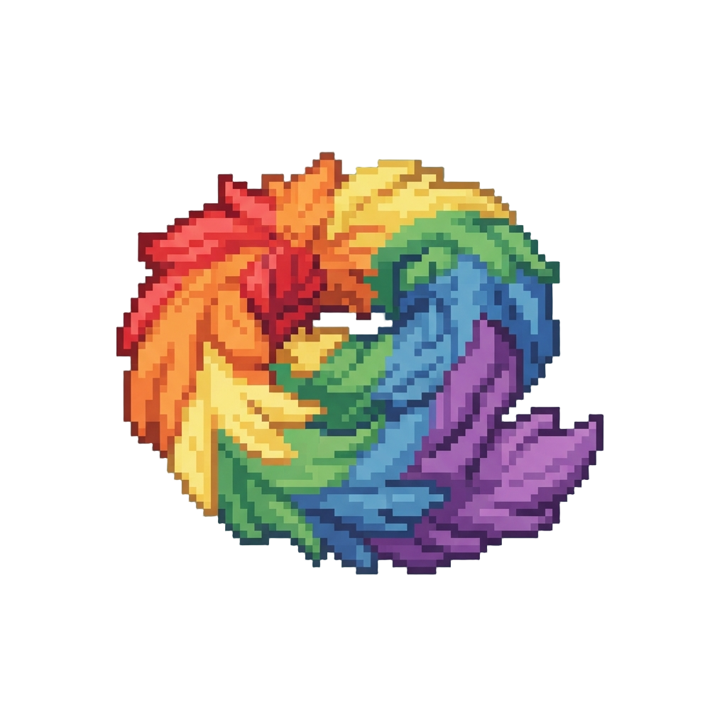 A Giant Rainbow Feather Boa
