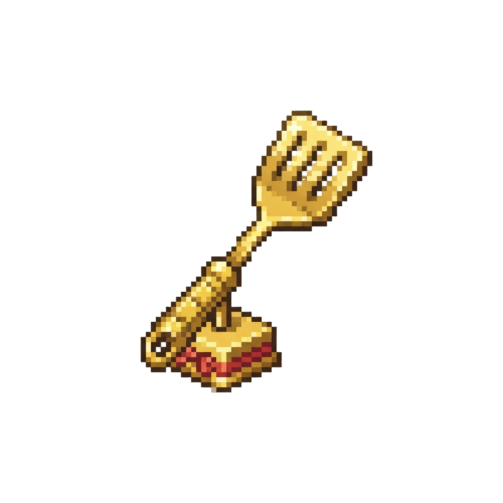 A Glittering Two-foot Golden Barbecue Spatula Trophy