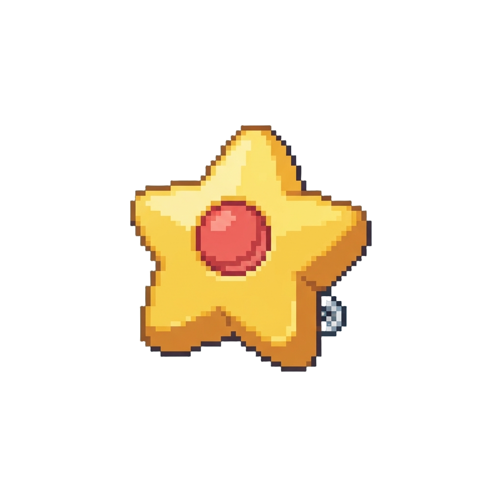 A Mini Bouncy Star Badge