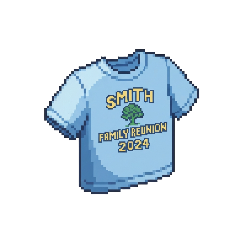 A Custom Printed Family Reunion T-shirt