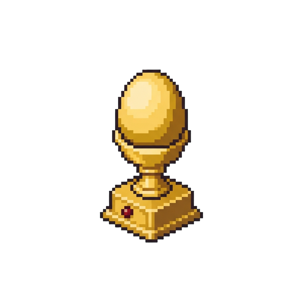 A Golden Egg-on-a-pedestal Trophy