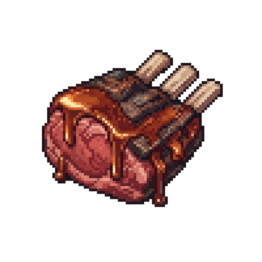 A Sizzling Smoked Prime Rib Rack Dripping with Secret Glaze