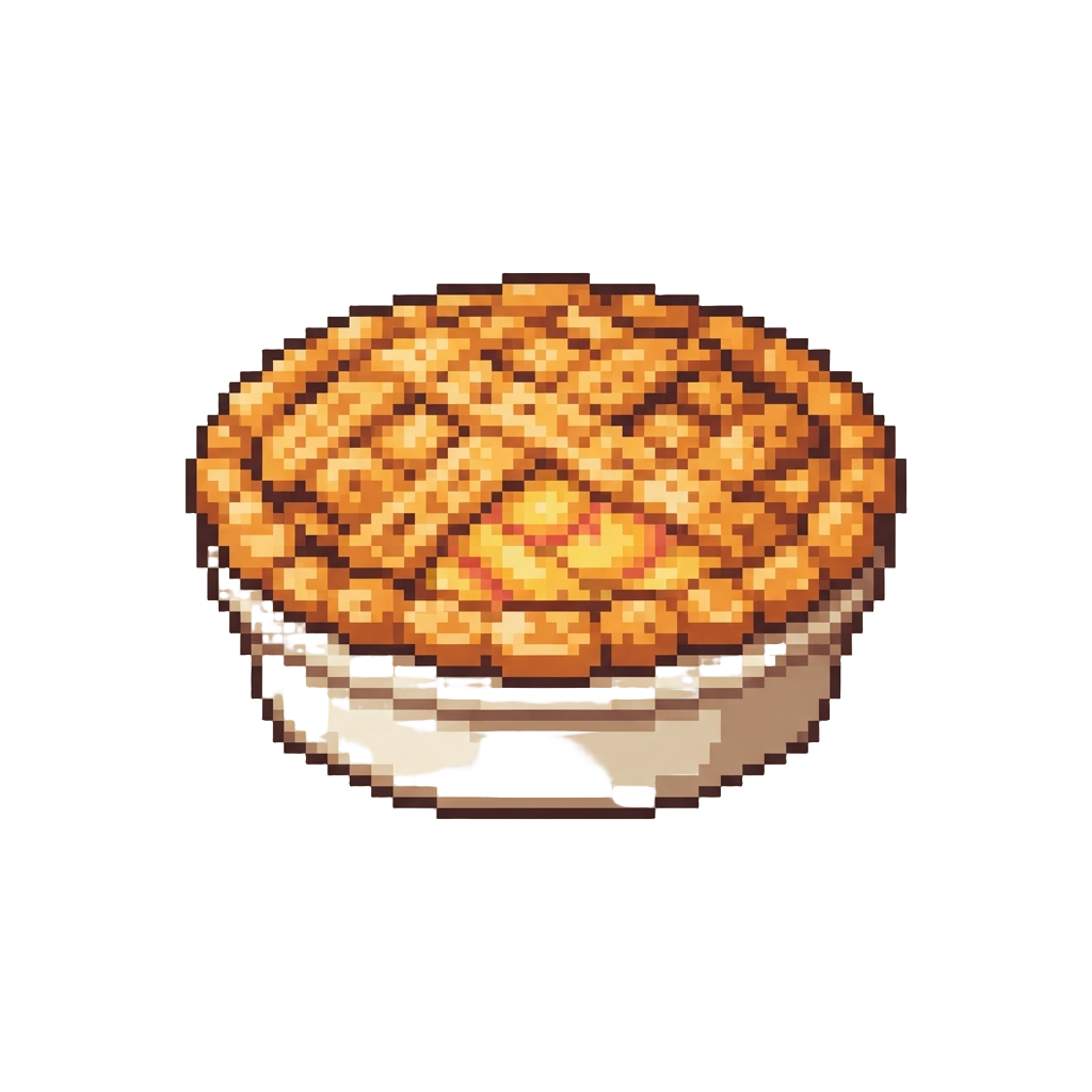 Golden Sweet Peach Pie Crumble