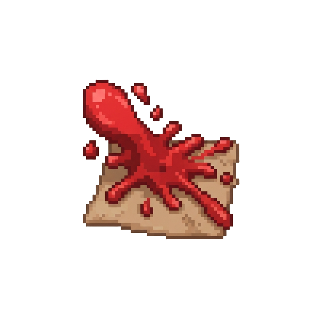 A Runaway Squirt of Ketchup Splashing Across the Chest