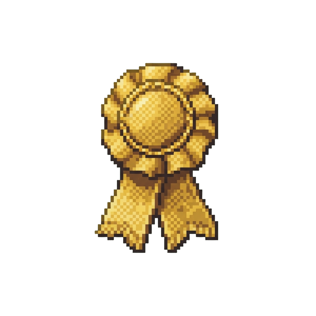 A Golden Burlap Trophy Ribbon