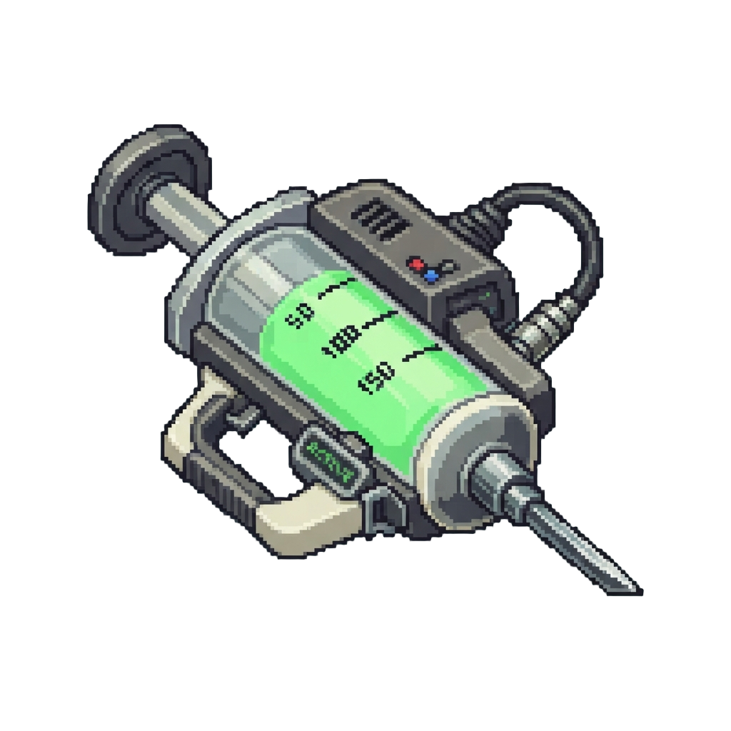 A Gigantic Absurdly Oversized Needle Syringe Pump
