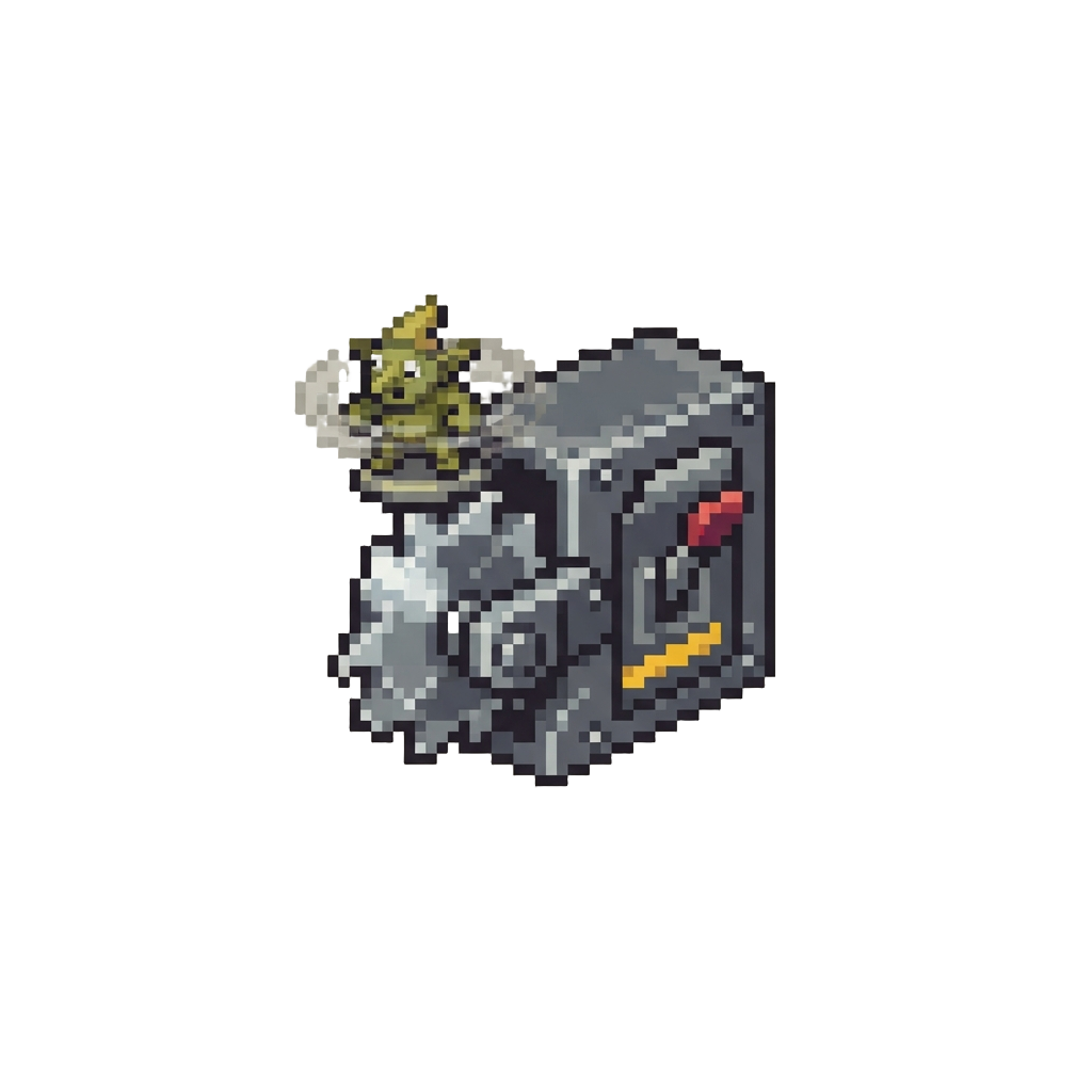 A Mechanical Buzzsaw Springing Out and Spinning the Grot Like a Top