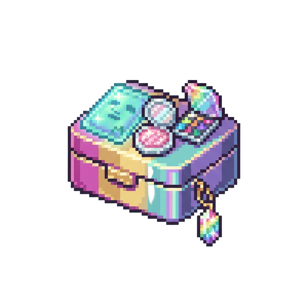 A Rainbow Prism Skincare Pack with an Iridescent Face Mask, Holo Blush, Prism Eyeshadow Palette, and a Rainbow Crystal Keychain