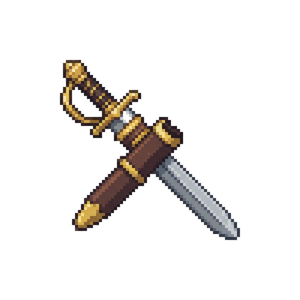 A Clean Single-handed Sword Sheathing Flourish