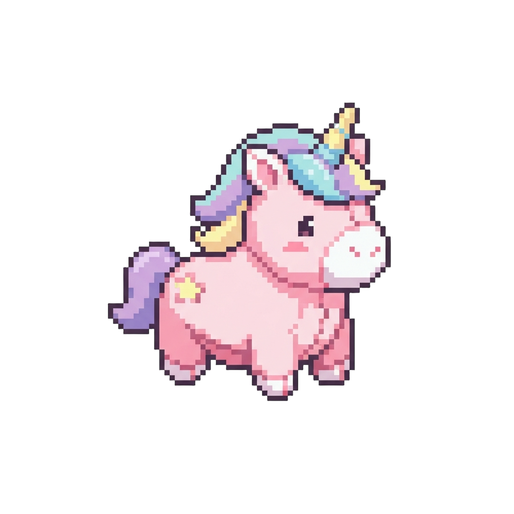 A Soft Pastel Unicorn Plushie
