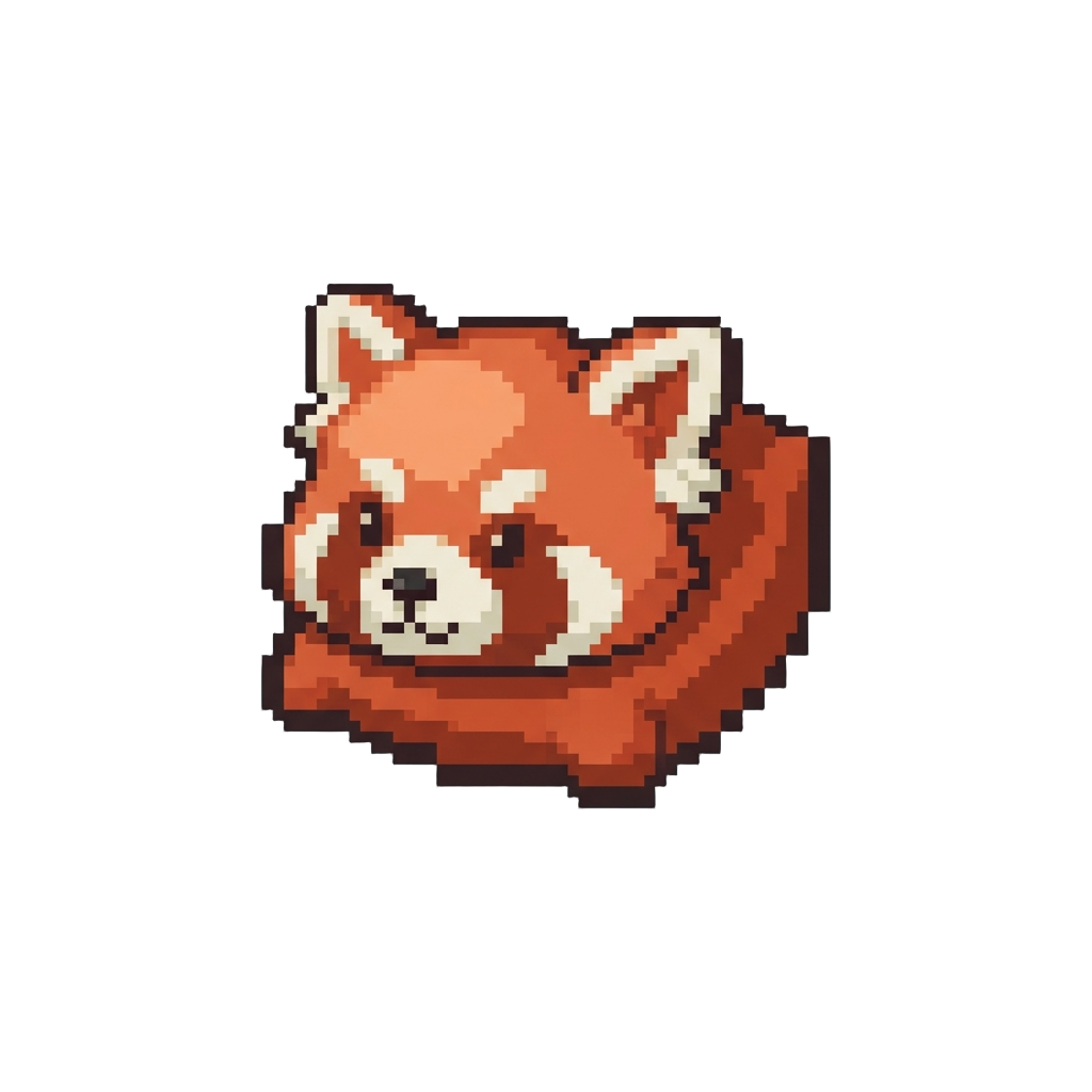 A Fluffy Red Panda Pillow