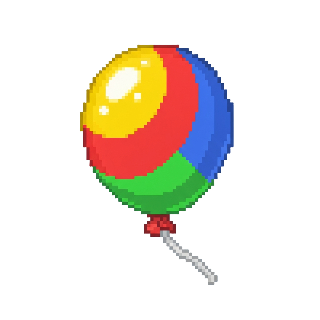 A Colorful Party Balloon
