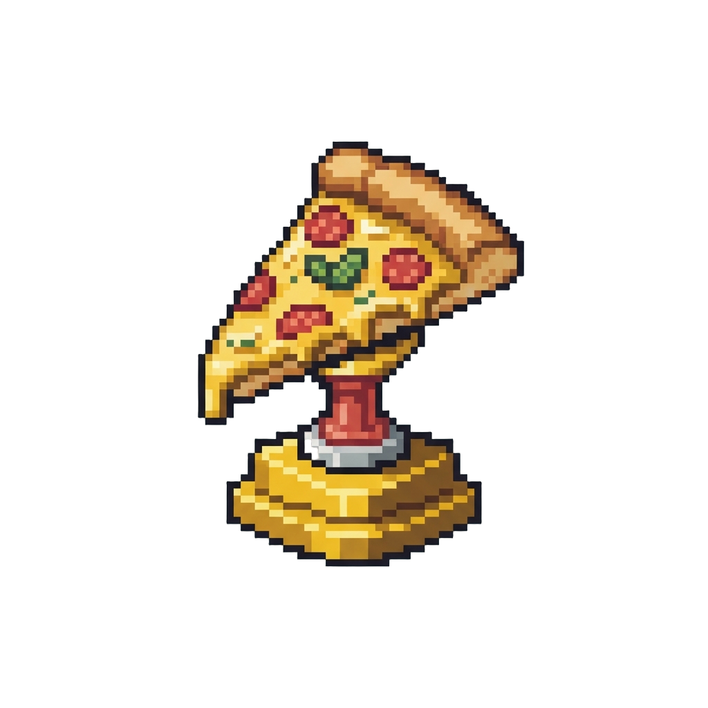 A Pizza Slice Trophy