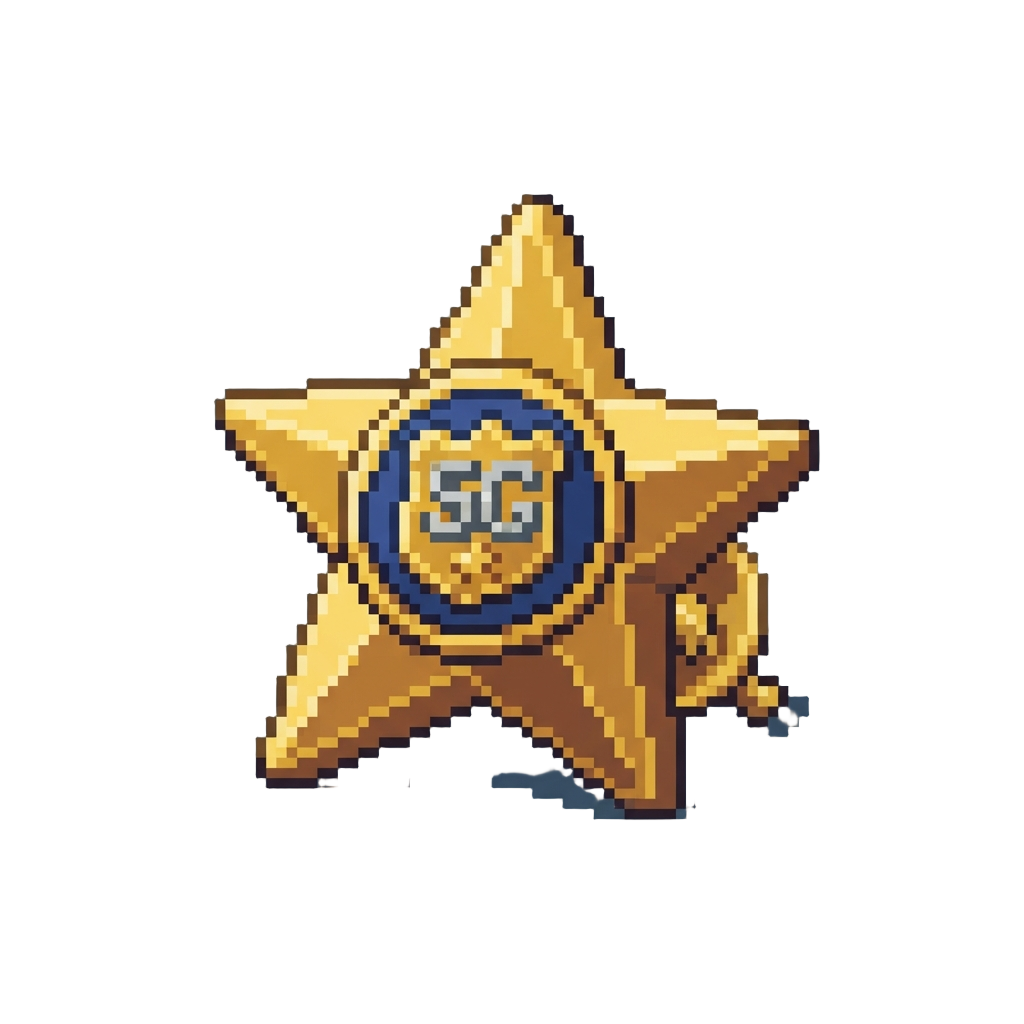 A Security Guard Star Pin