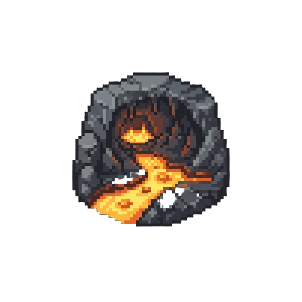 A Volcanic Lava Cavern Stage