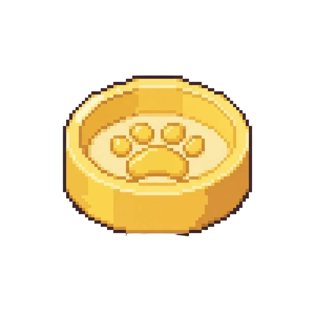 A Little Yellow Paw-print Dish