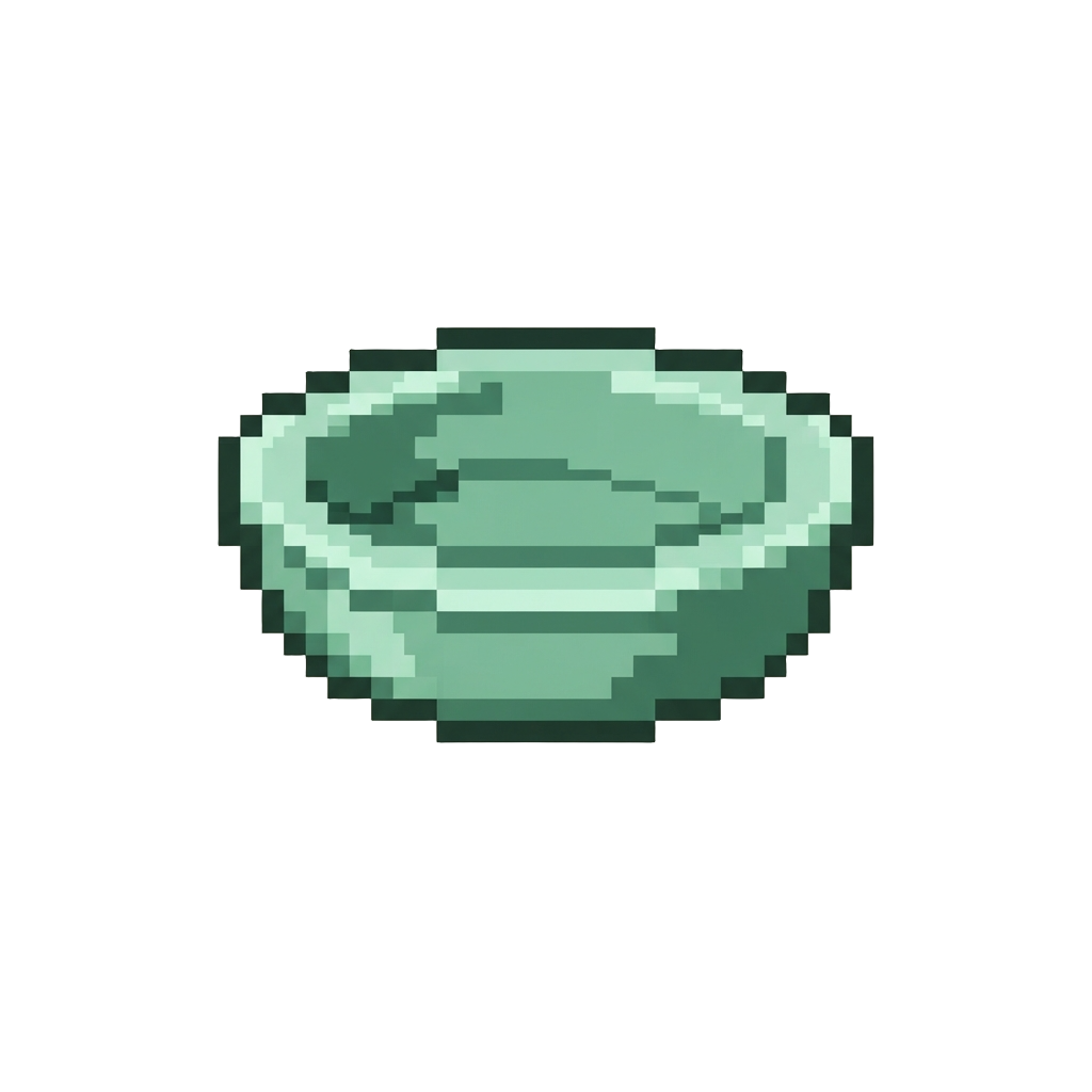 A Small Mint-green Dish
