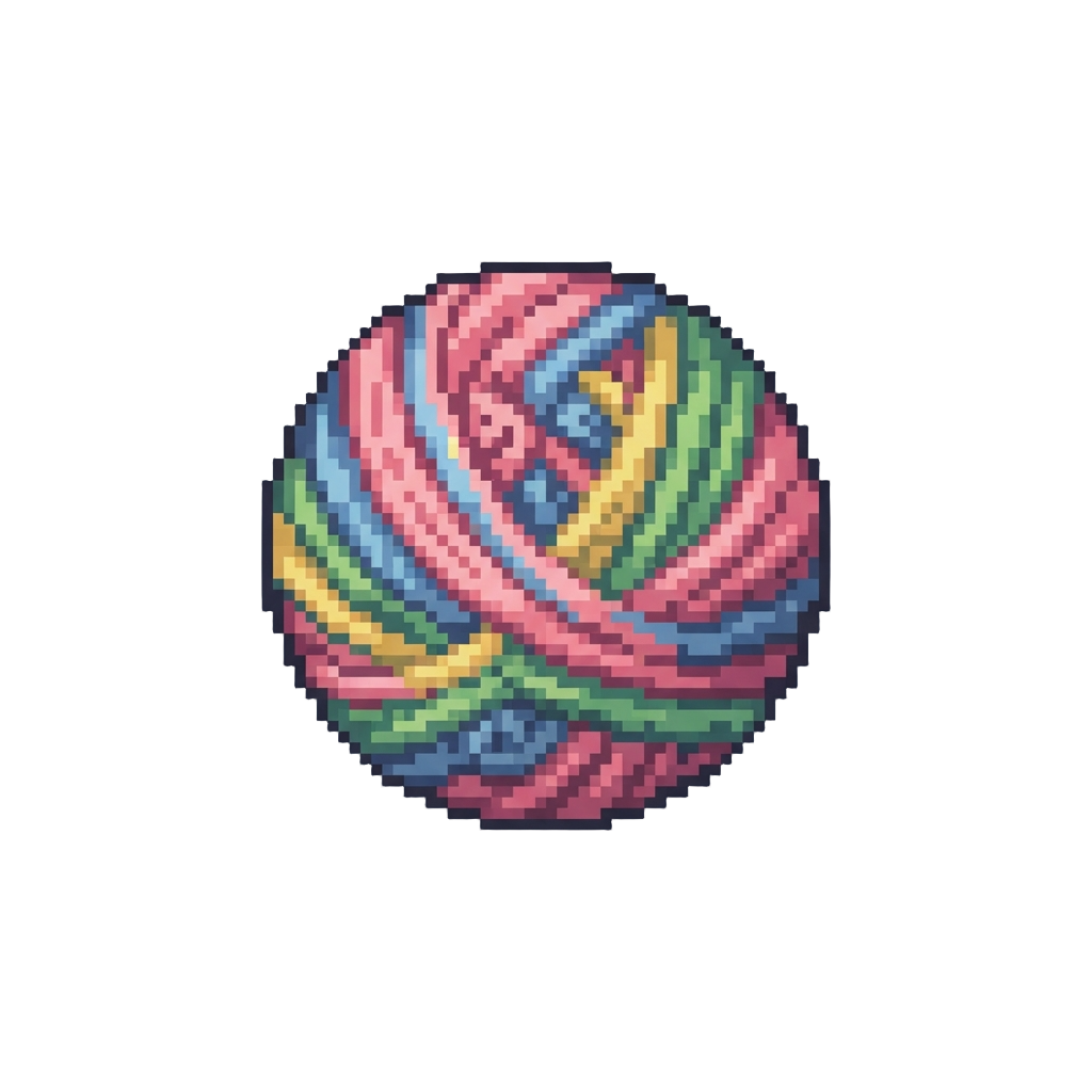 A Soft Plush Yarn Ball