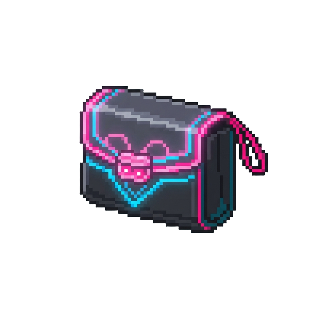 A Glowing Neon Clutch