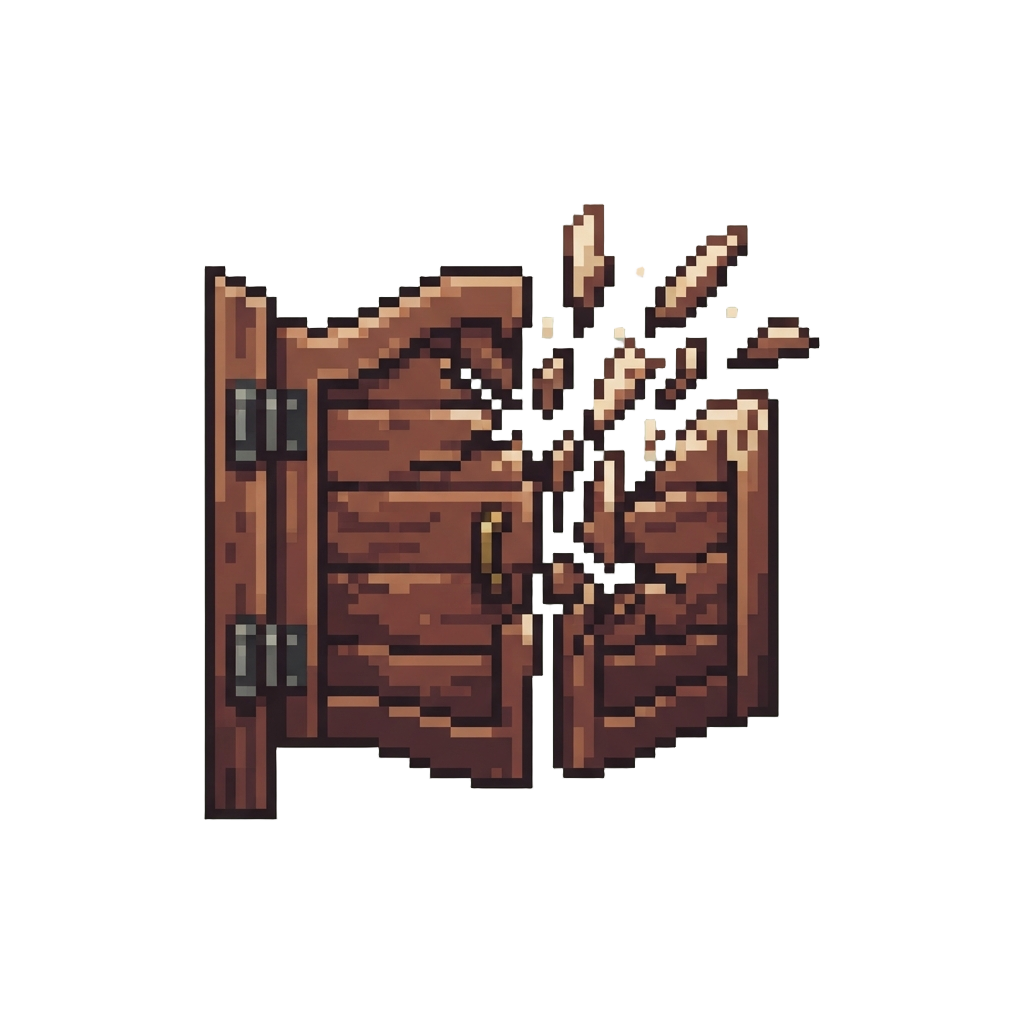 A Fake Breakaway Saloon Door