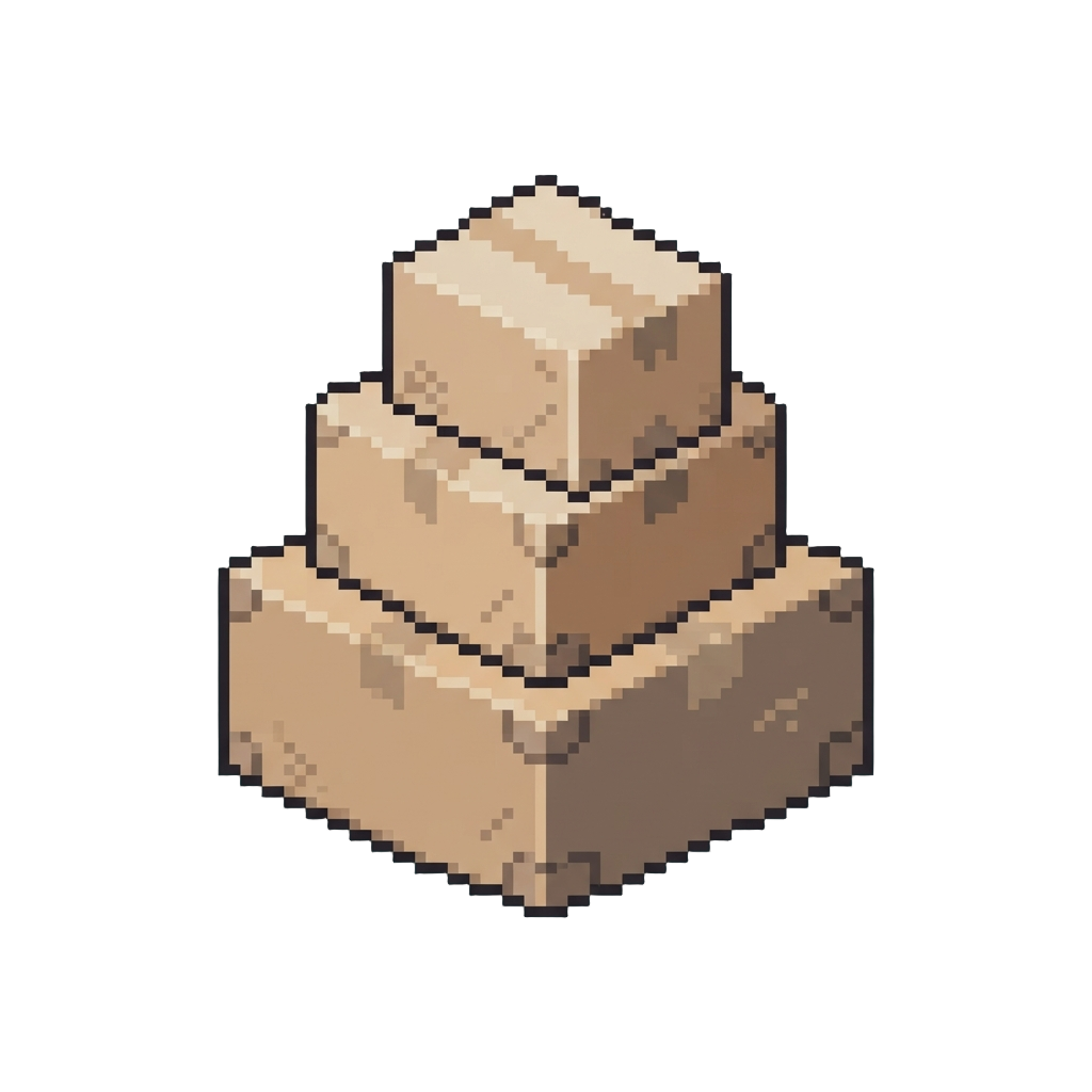 A Stack of Cardboard Prop Crates