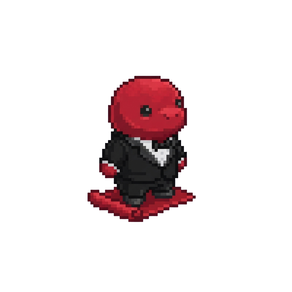 A Red-carpet Gala Wearing a Miniature Tuxedo