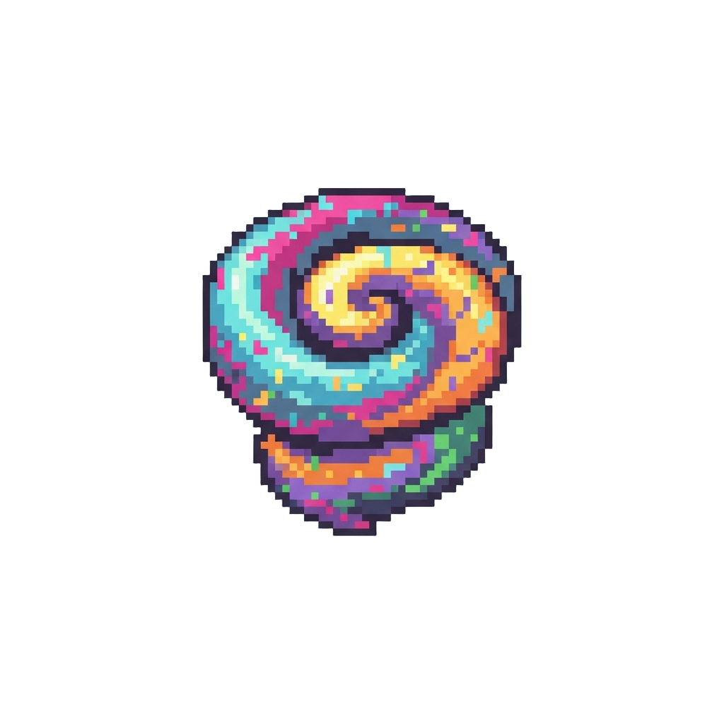 A Miniature Swirl of Confetti-colored Mist