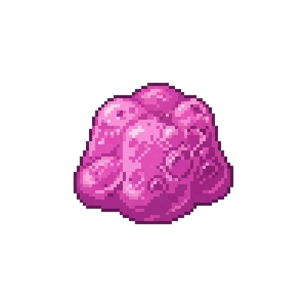 Bright Magenta Sticky Jelly Foam