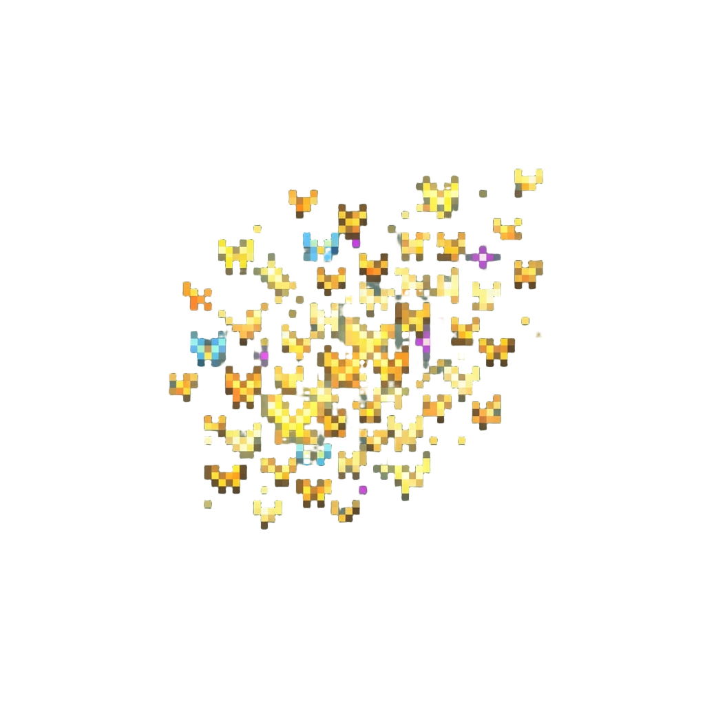 A Swarm of Glittering Butterfly Sparks