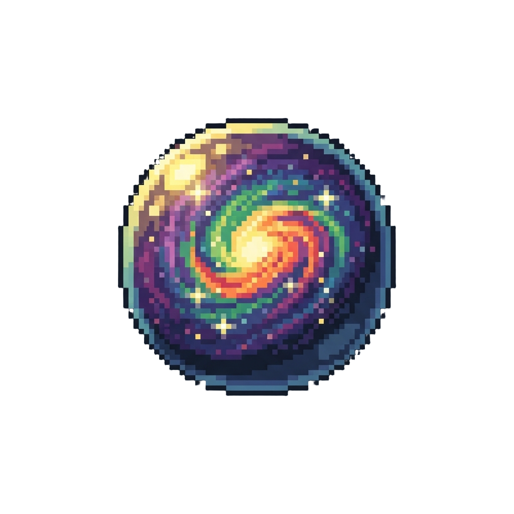 A Levitating Rainbow Galaxy Orb