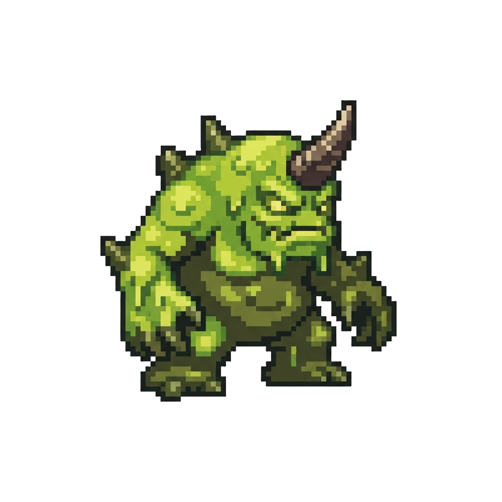 A Horned Toxic Sludge Brute