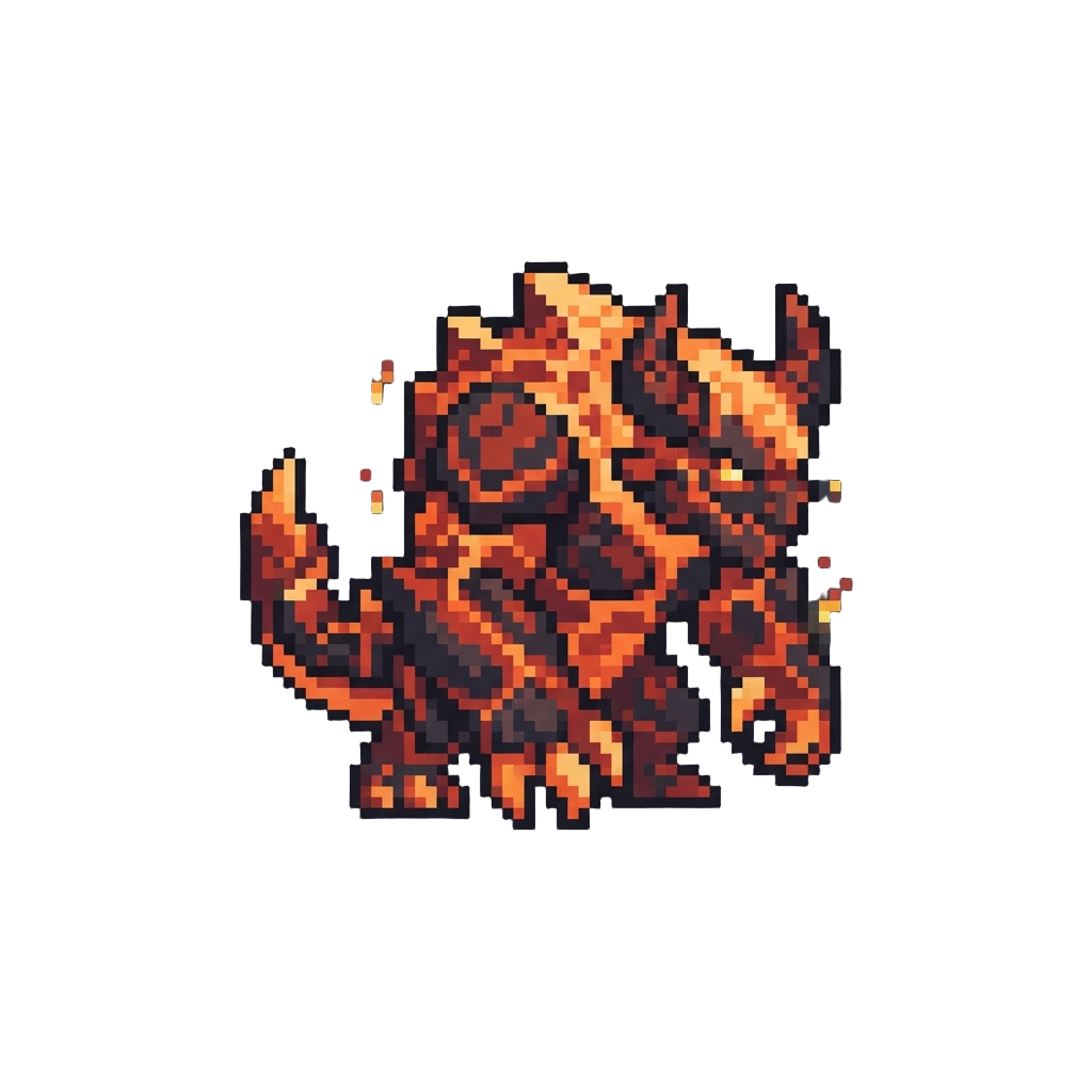 A Massive Molten Magma Beast