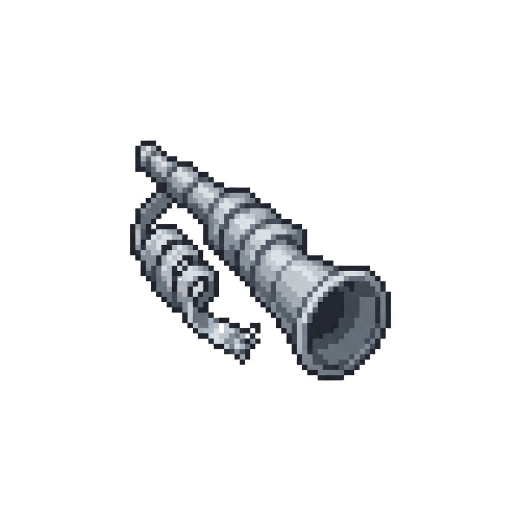 A Silver Party Horn
